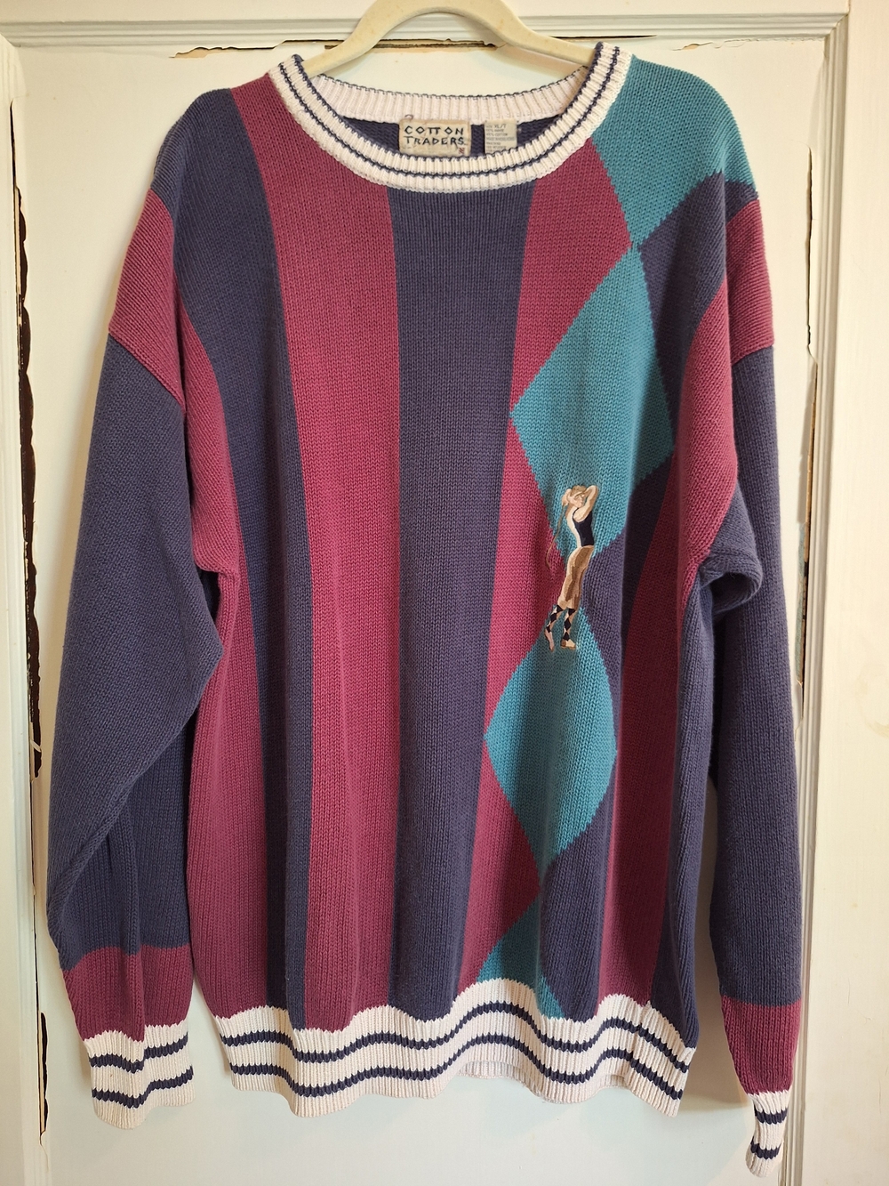 Vintage Cotton Traders Sport Sweater Size XL